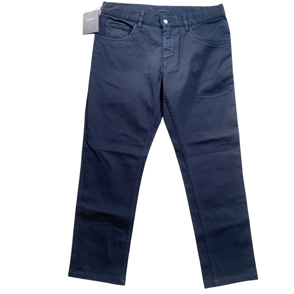 Prada Milano Five Pocket Jeans Tapered Fit Very Dark Blue NWT Men’s Size 31